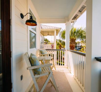 2nd floor balcony for master suite #1, overlooks neighborhood.