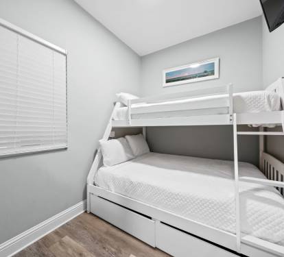 Lighthouse 1709 Bedroom 2 with Twin-over-Full Bunk Bed