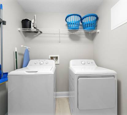 Lighthouse 515 Laundry Room with Full Size Washer + Dryer