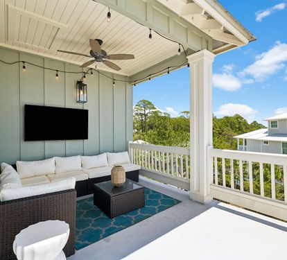 Lounge on the Outdoor Sectional & Catch the Game!