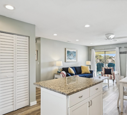 Kitchen to living room view