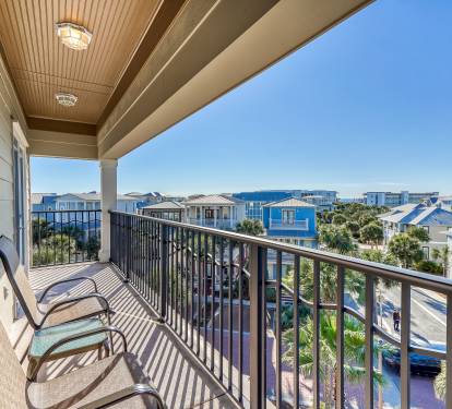 Queen Guest Suite Balcony - Peek-a-Boo Gulf Views