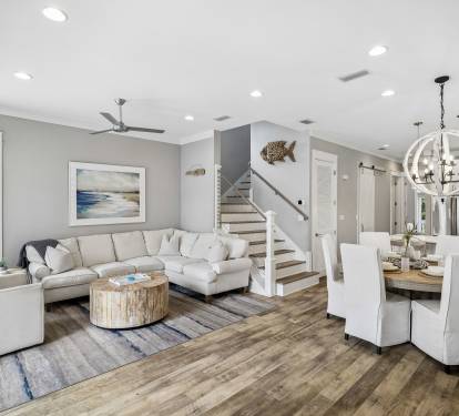 Cozy Up On the Oversized Sectional for a Movie Night!