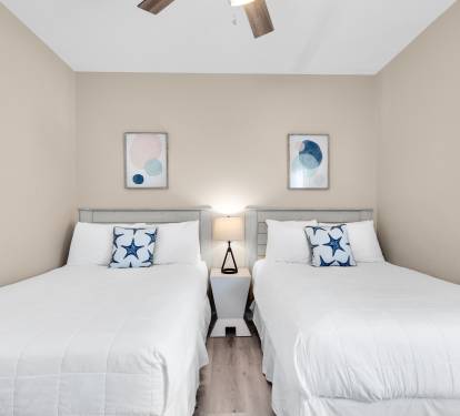 Bedroom 2 with 2 full beds