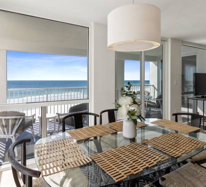Dine with breathtaking ocean views through floor-to-ceiling windows, where your morning coffee feels elevated by endless sea horizons.