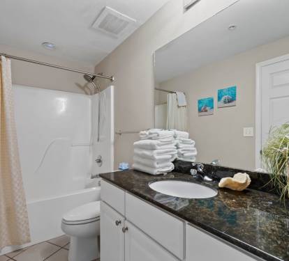 Crystal Tower 1101 Bathroom 2 with Tub Shower Combo