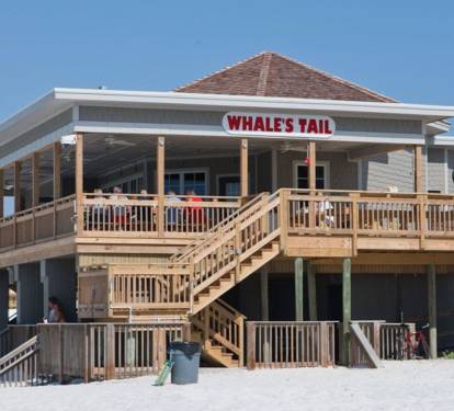Whale's Tail Restaurant across the street.