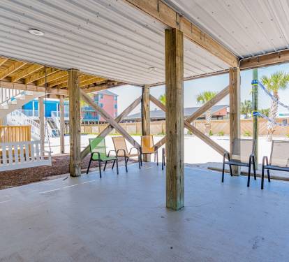 Wanderlust Covered Swing + Seating Area