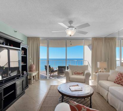 Living Area with Flat Screen TV