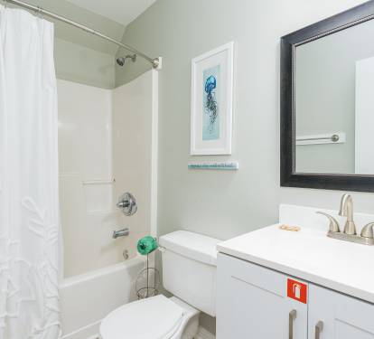 Wanderlust Bathroom 2 with Tub Shower Combo