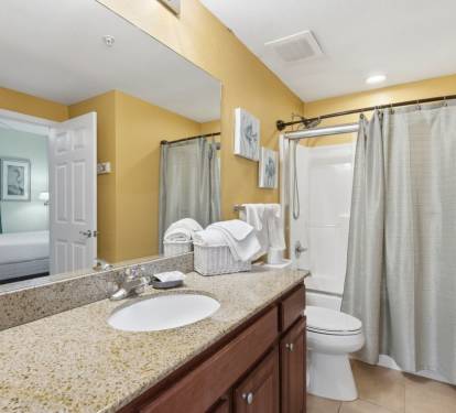 Crystal Tower 1604 Bathroom 2 with Tub Shower Combo