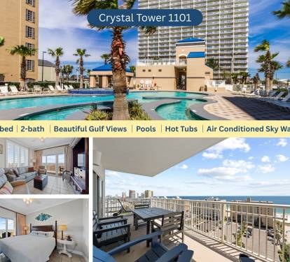 Crystal Tower 1101 2br/2ba Corner Condo