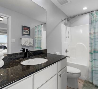 Crystal Tower 709 Bathroom 2 with Tub Shower Combo