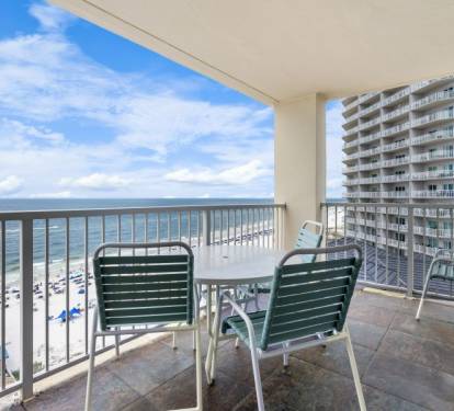 Boardwalk 1087 Gulf Front Balcony Dining Table Seats 3 to 4