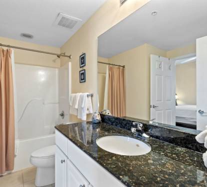 Crystal Tower 1003 Bathroom 2 with Tub Shower Combo