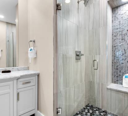 Bathroom 1 with Walk-In Shower