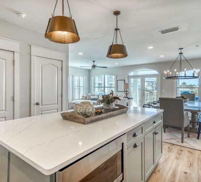 Kitchen is Open to Dining Area and Living Room