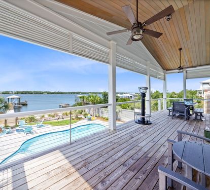 His & Hers Back Deck