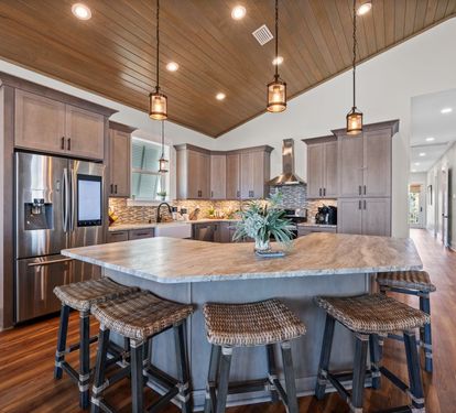 His & Hers Kitchen Island Seats 5