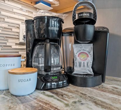 His & Hers Kitchen Drip Coffee Maker + Keurig
