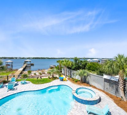 His & Hers Back Deck Views