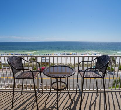 Costa Del Mar's unobstructed view of Gulf of Mexico from your private balcony