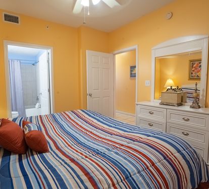 Primary bedroom with private ensuite bathroom.