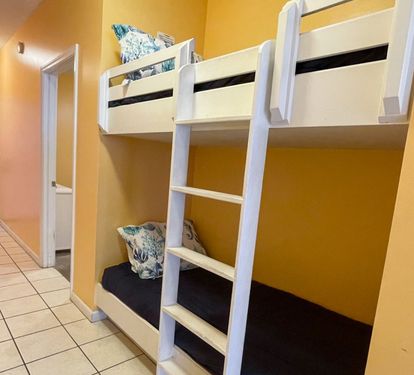 Twin size bunk beds.