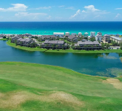 Scenic views of the lake, golf course, and Emerald Coast create the perfect backdrop for your beach getaway.