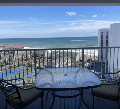 Savor morning coffee at your private table while watching waves dance beyond the coastline.