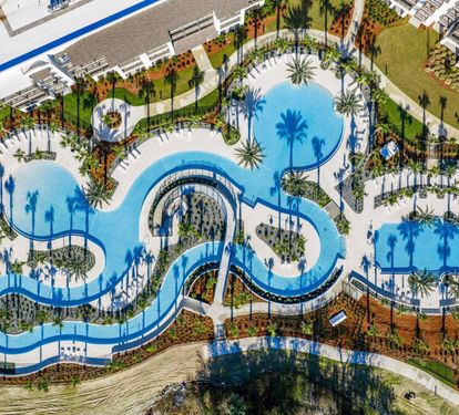 Ariel View Aquatic Garden