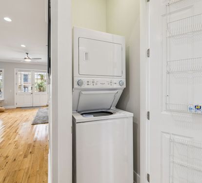 Stack Washer & Dryer - Located Off the Kitchen