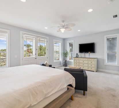 Primary King Suite - Flat-Screen TV & Private Balcony Access