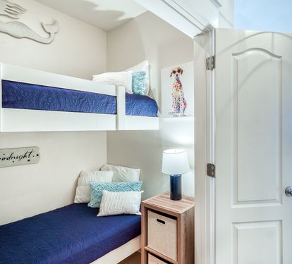 Bunk Area - A Twin over Twin Bunk Bed Located in the Hallway