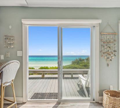 Sliding Glass Door Connects the Interior and Exterior