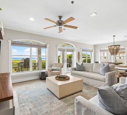 Enjoy Panoramic Gulf Views from the Living Area