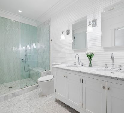 2nd Floor Guest En Suite - Equipped with Dual Vanites and Shower