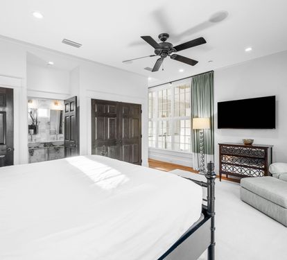 2nd Floor Primary Suite - Furnished with a King Size Bed