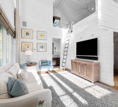 Carriage House Living Room - Equipped with Three Flat Screen TVs