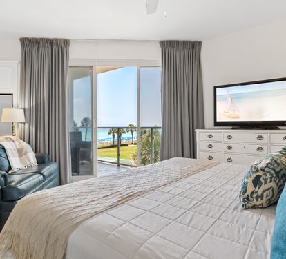 Primary Bedroom #2 with Great Gulf View and Access to Private Balcony