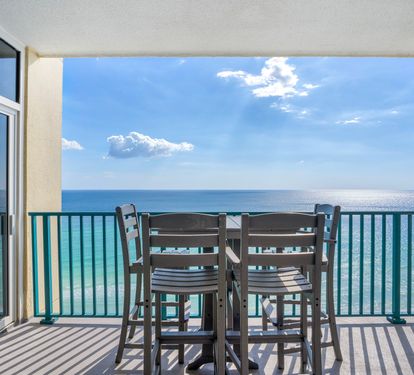 Private Balcony off Living Area and Master