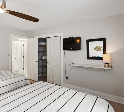Rest peacefully in your comfortable bedroom with crisp linens, convenient amenities, and thoughtful touches that make you feel at home.