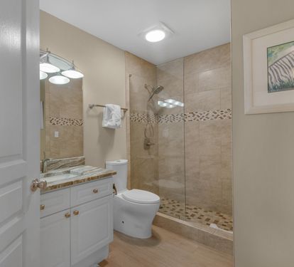 Guest Bathroom with Walk-In Shower