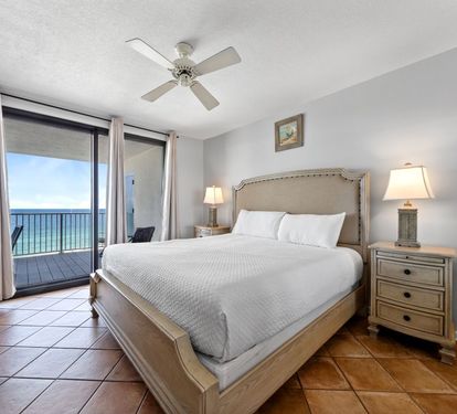 Pelican Pointe 803 Primary Bedroom with King Bed