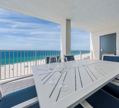 Pelican Pointe 803 Gulf Front Balcony with Outdoor Dining for 6
