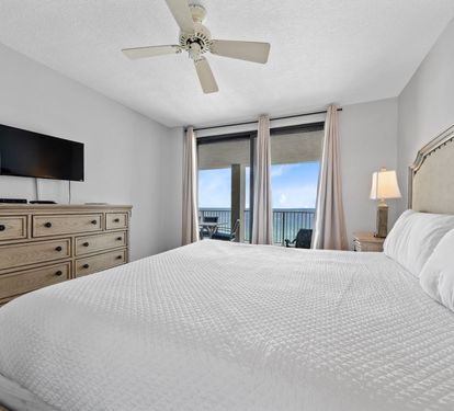 Pelican Pointe 803 Primary Bedroom with King Bed