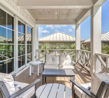 2nd Floor Balcony - Fit with Cozy Exterior Furnishings