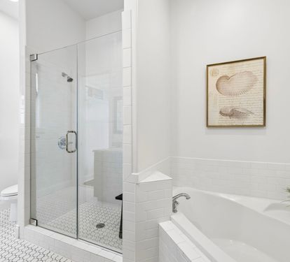 Primary King En-Suite - Soaking Tub + Walk-In Shower