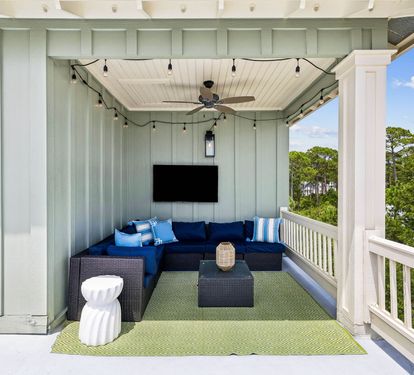 Lounge on the Outdoor Sectional & Catch the Game!