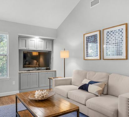 Large Flat Screen TV in Living Area